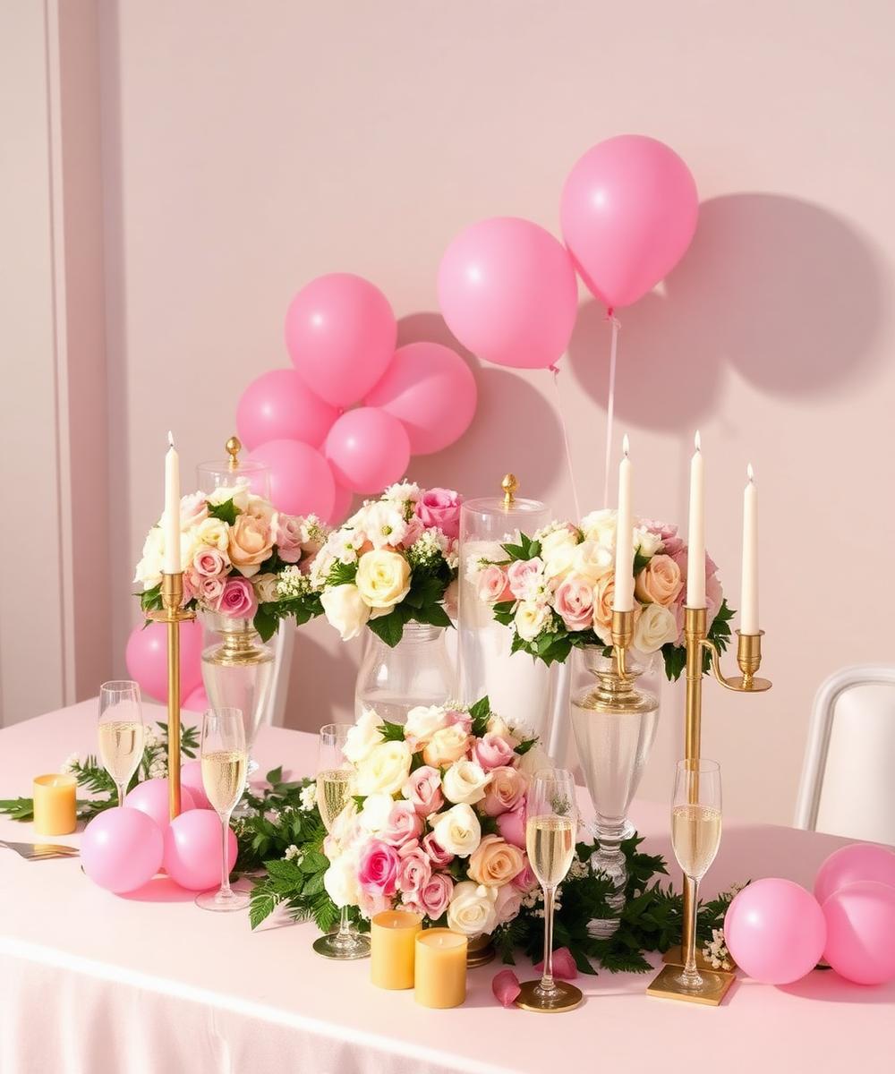 تنسيق عرس بأسلوب Dreamy Pink من معرض إلهام زفة في الكويت